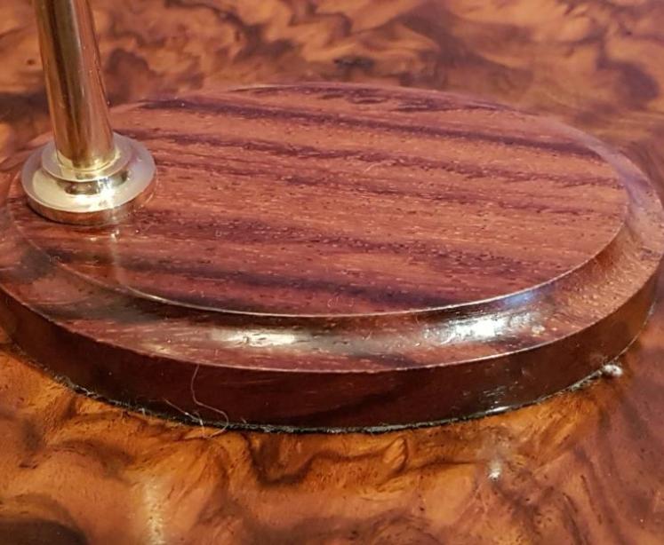 Antique Gilt Pocket Barometer and Stand - Image 5