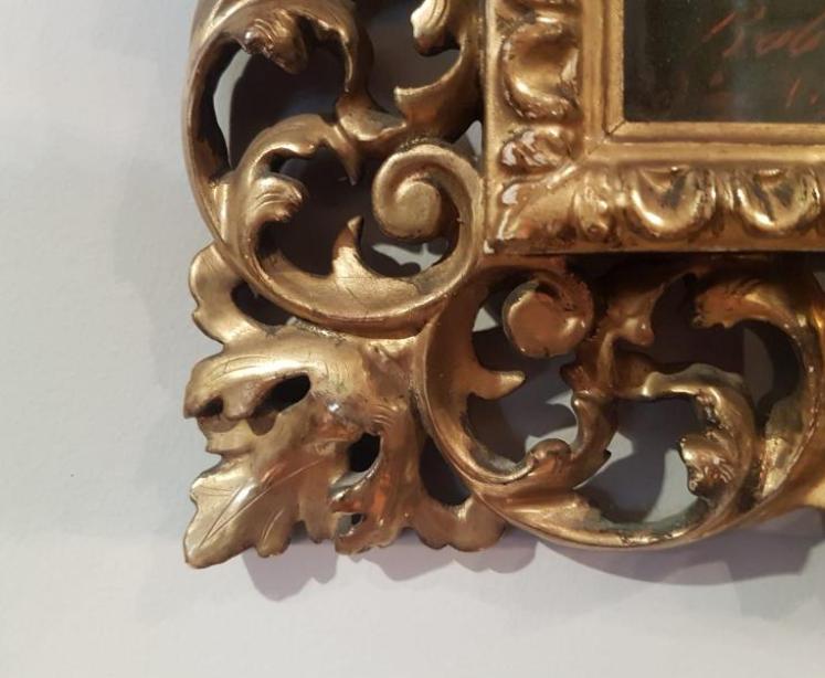 Victorian Oil on Canvas in Superb Florentine Frame - Image 3