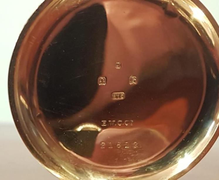 Immaculate Antique 9ct Gold Half Hunter Pocket Watch - Image 5