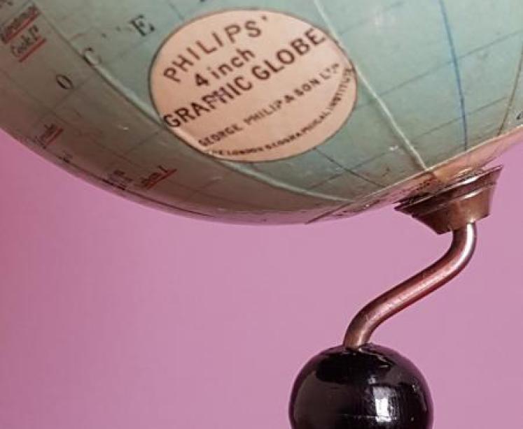 Rare 1930's 4" Phillips Geographic Globe  - Image 2