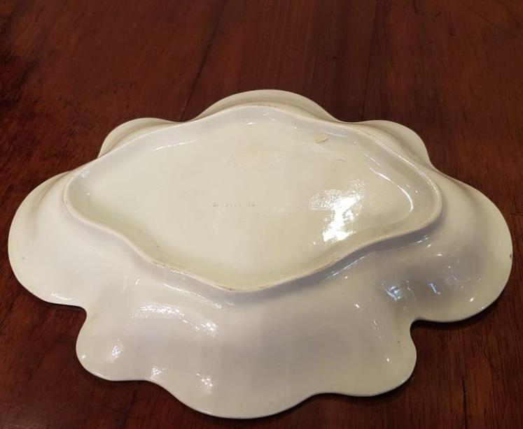 Early Victorian Adams Blue and White Transfer Print Dish - Image 5