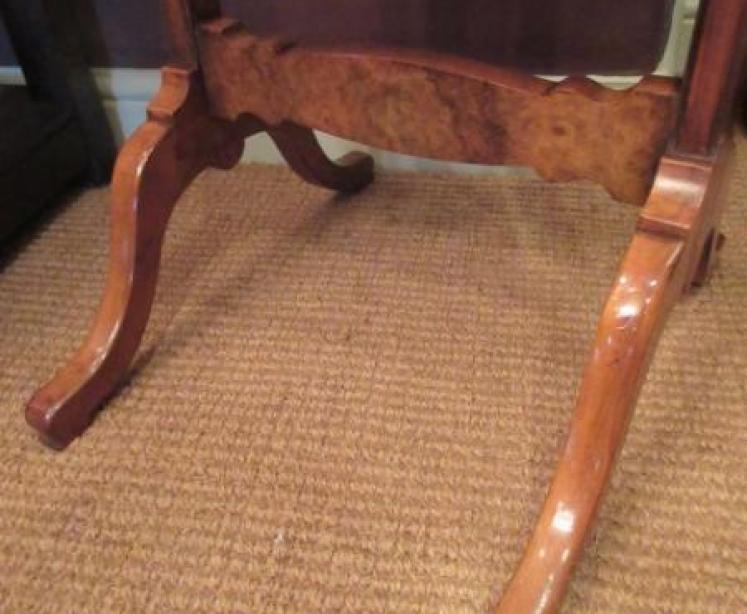 Victorian Antique Walnut Cheval Mirror - Image 2