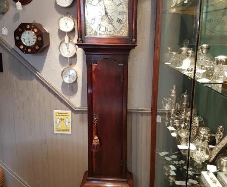  Rare Georgian Laburnum Cased Cottage Longcase Clock - Image 1