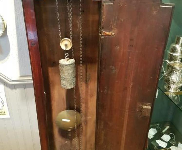  Rare Georgian Laburnum Cased Cottage Longcase Clock - Image 3