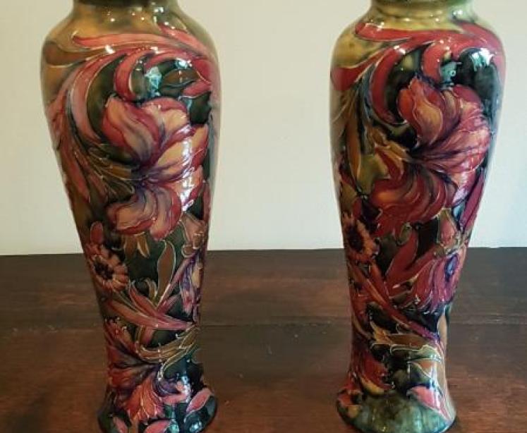 Superb Pair of Early Moorcroft Spanish Vases - Image 2