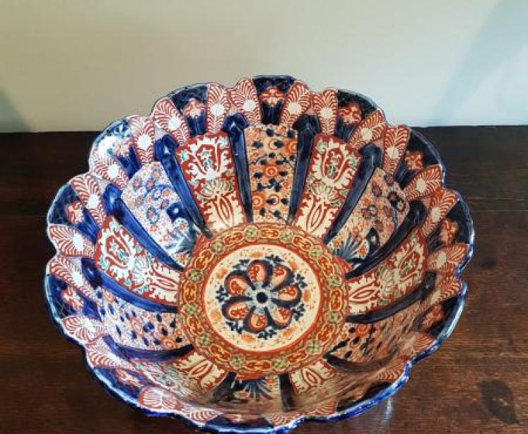 Outstanding Large Antique 19th Century Imari Bowl - Image 5