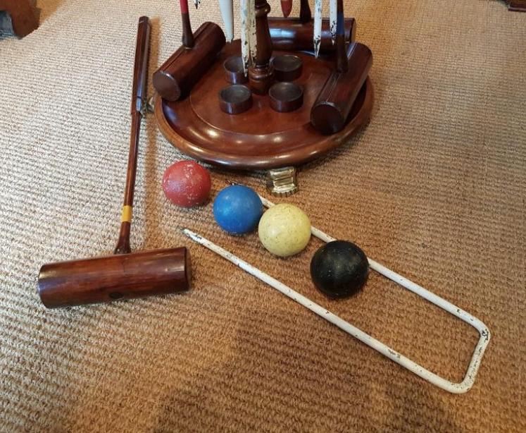 Superb Victorian Mahogany Croquet Stand - Image 2
