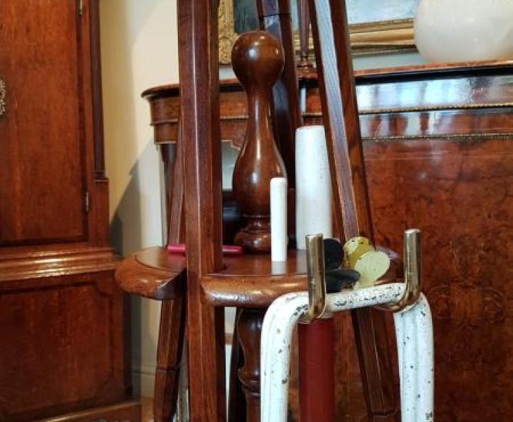 Superb Victorian Mahogany Croquet Stand - Image 3