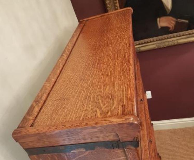 Edwardian Solid Oak Globe Wernicke Sectional Bookcase - Image 5