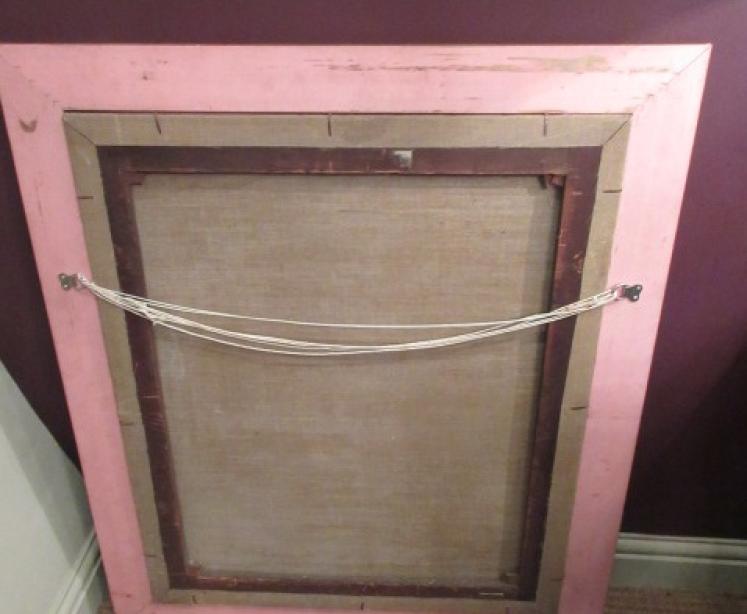 Mid Victorian Antique Oil on Canvas Portrait of a Lady - Image 4