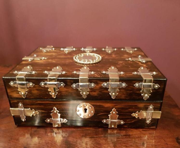 Superb Antique Victorian Caromandel Jewel Box - Image 1