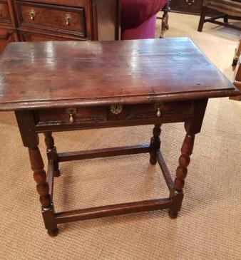 Antique George I Period Oak Side Table
