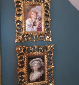 Pair of 19th Century Vienna Porcelain Plaques in Frames 