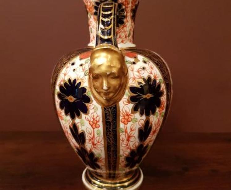 Antique Victorian Royal Crown Derby Imari Vase - Image 3