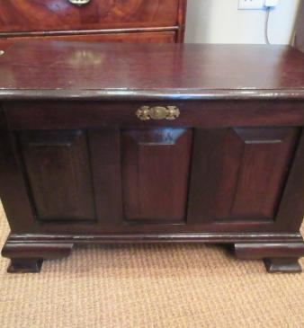 Small George II Style Antique Oak Coffer