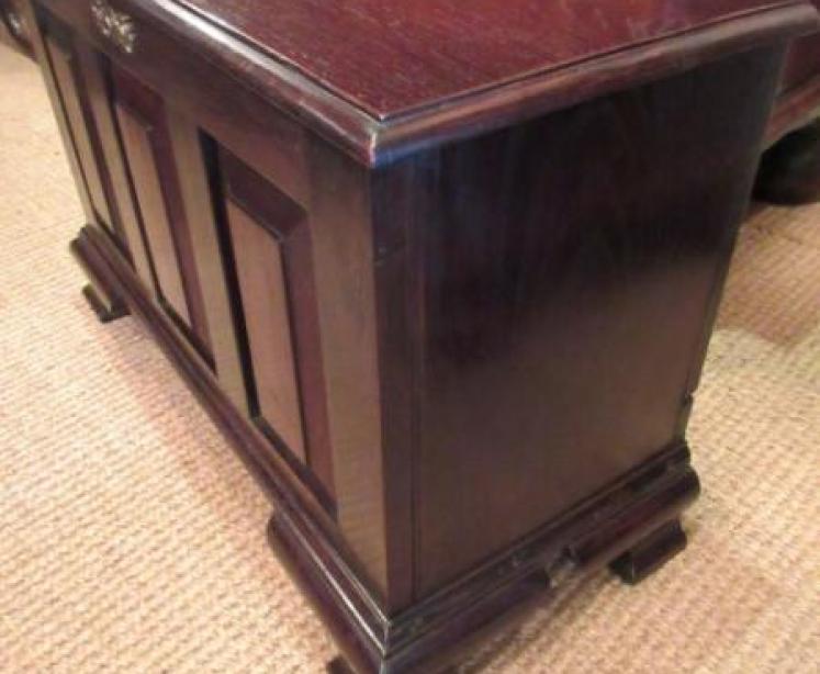Small George II Style Antique Oak Coffer - Image 4