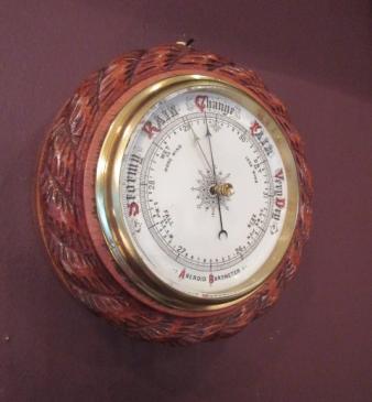Mid Victorian Antique Ship's Barometer