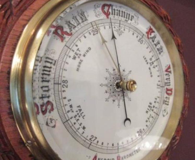 Mid Victorian Antique Ship's Barometer - Image 2
