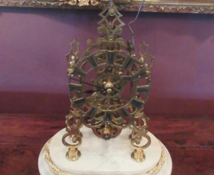 Superb Mid Victorian Single Fusee Skeleton Clock - Image 2
