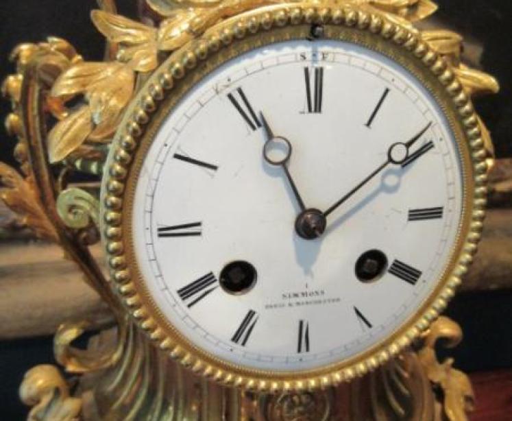 Fine Antique Ormolu Cased French Bell Striking Mantel Clock - Image 2