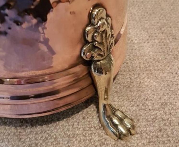 Antique Edwardian Copper Coal Scuttle - Image 4