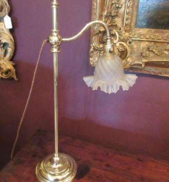 Edwardian Period Rise & Fall Table Lamp