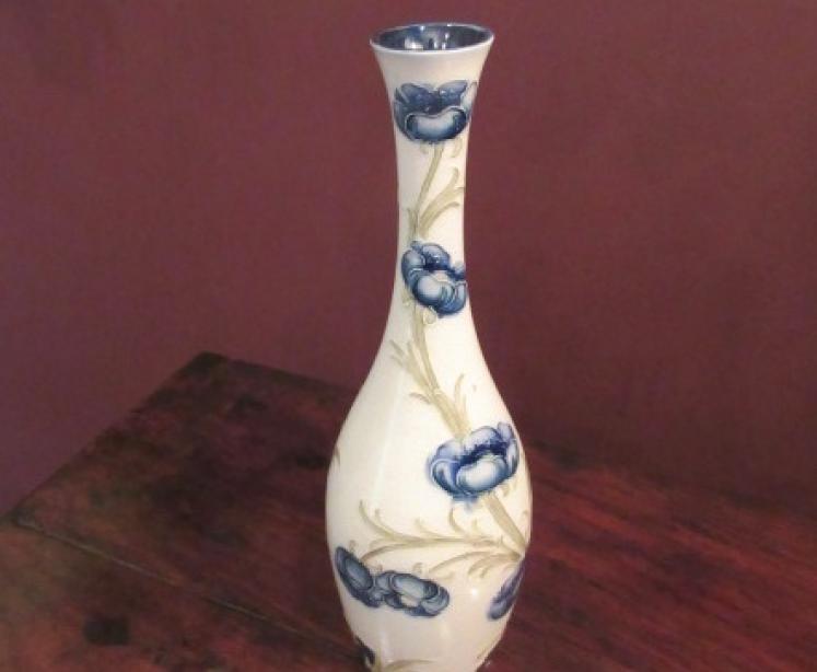 McIntyre Moorcroft Florian Ware Poppies Vase - Image 5