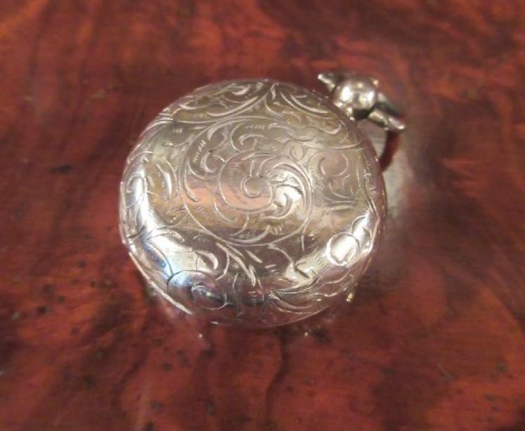 Victorian Antique Silver Engraved Sovereign Case - Image 4