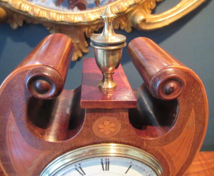 Fine Antique Sheraton Inlaid Mantel Clock - Image 6