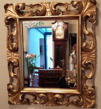 Antique Victorian Timber Gilt Mirror