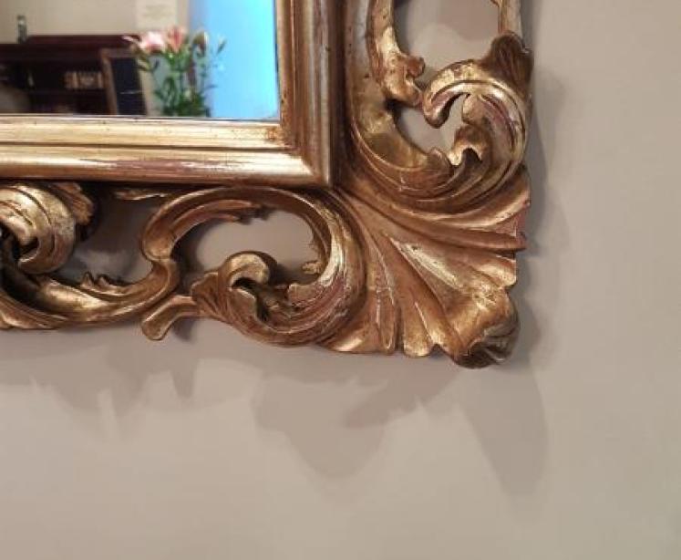 Antique Victorian Timber Gilt Mirror - Image 4