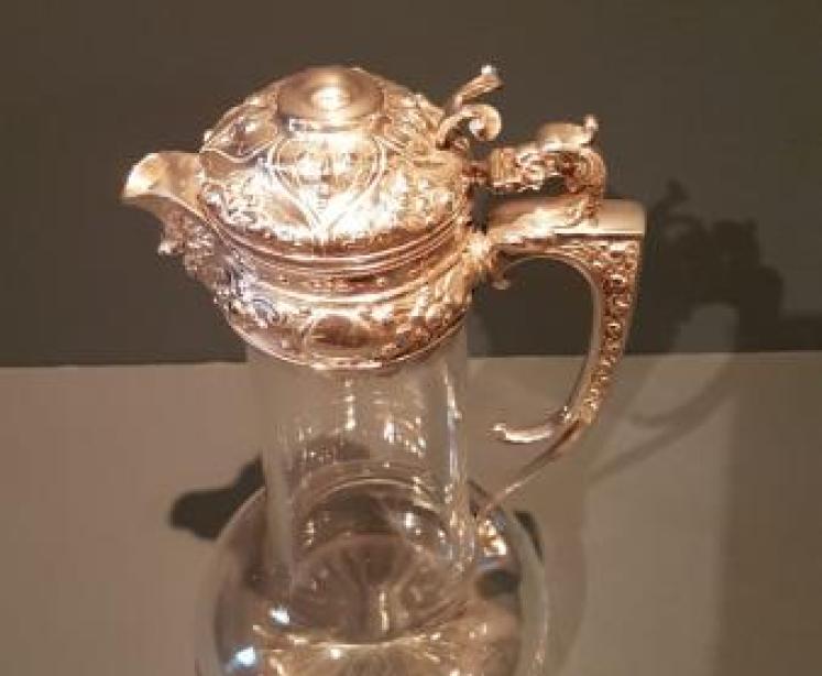 Victorian Silver Mounted London Claret Jug - Image 4