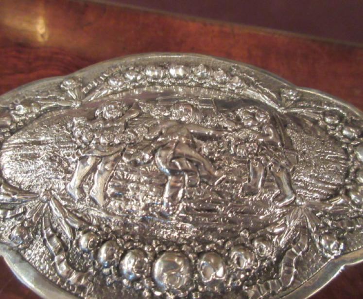 19th Century Continental Silver Shaped Table Box - Image 2