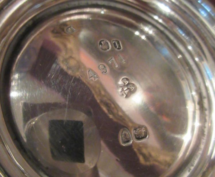 Heavy Victorian Antique Silver Etched Cup - Image 5