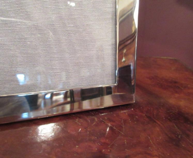 Large Edwardian Antique Silver Photo Frame - Image 2