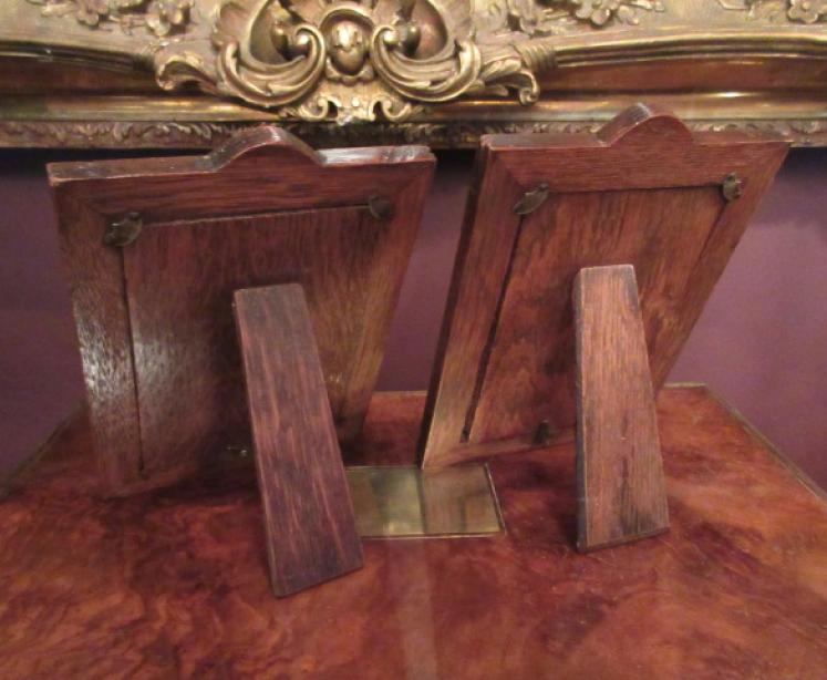 Pair of George V Period Chester Silver Photo Frames - Image 5