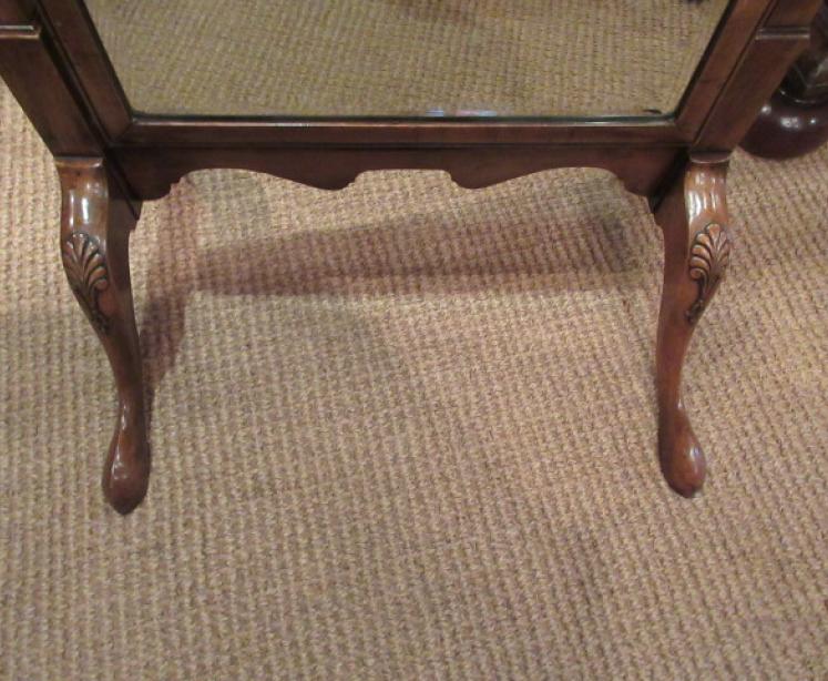 Late 19th Century Antique Walnut Cheval Mirror - Image 3