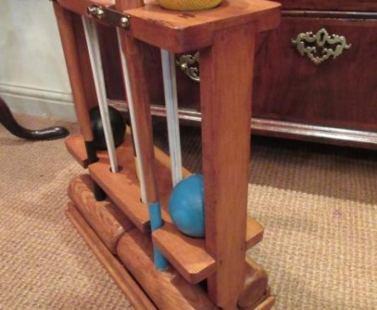 Edwardian Period Antique Croquet Set in Stand - Image 5