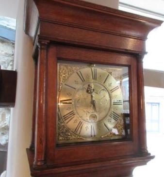 Mid Georgian Oak Cottage Longcase Clock