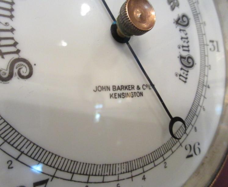 Victorian Antique London Bulkhead Marine Barometer - Image 4