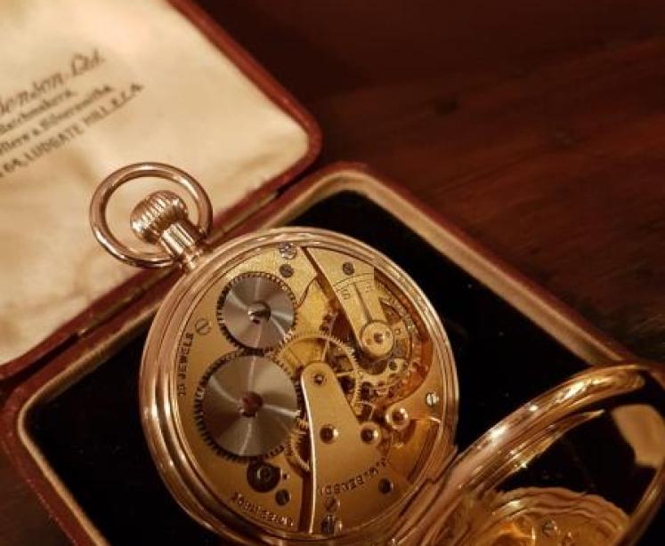 George V Period 9ct Gold Benson Pocket Watch - Image 3