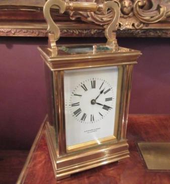 19th Century French Striking & Repeating Carriage Clock
