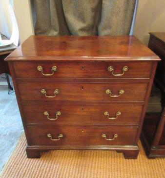 Small George III Period Mahogany Chest of Drawers