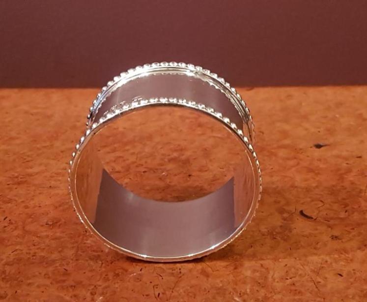 Antique Silver Napkin Ring - Image 5