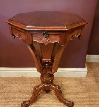Top Quality William IV Period Rosewood Work Table