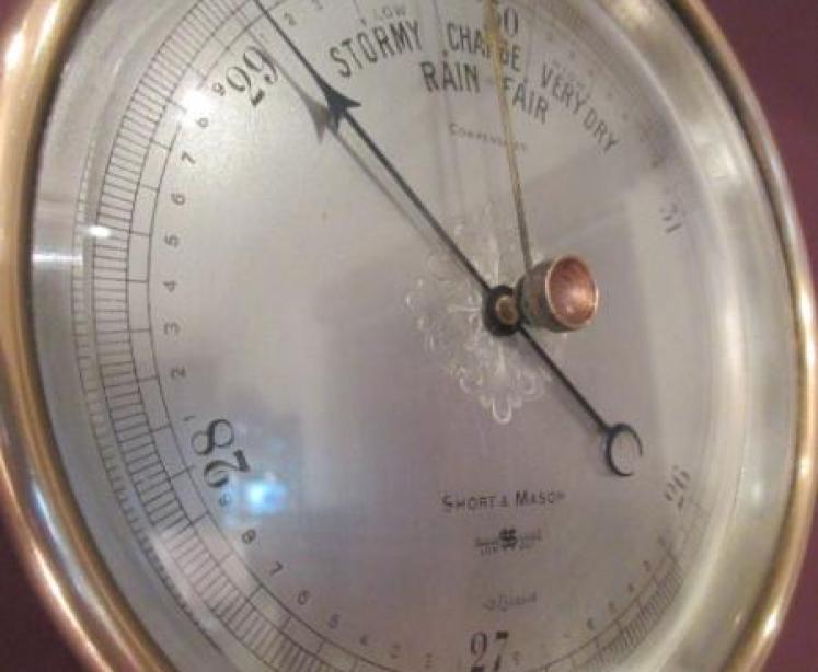Antique Short & Mason Marine Barometer - Image 2