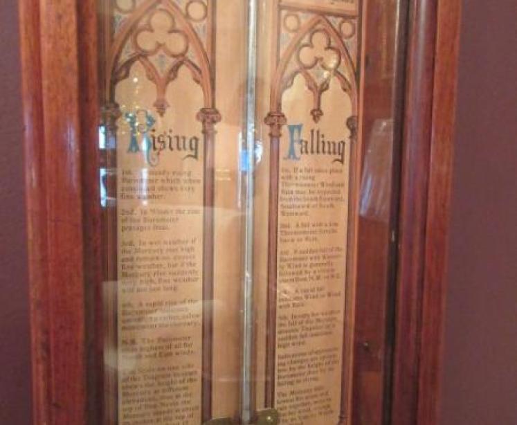 Superb Antique Walnut Admiral Fitzroy Barometer - Image 3