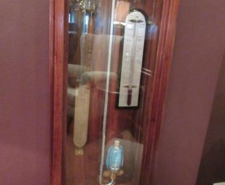 Superb Antique Walnut Admiral Fitzroy Barometer - Image 4