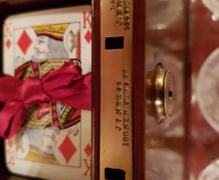 Magnificent Antique Tantalus and Games Box - Image 5