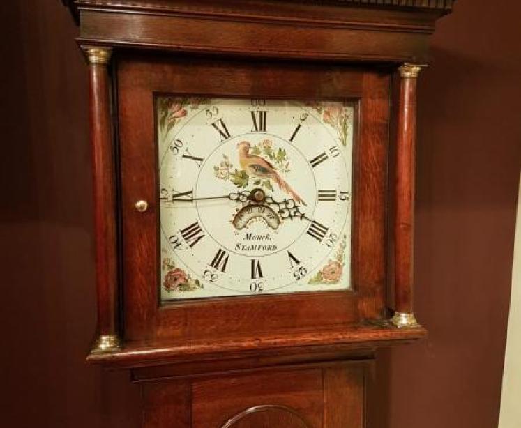 Small George III Lincolnshire Cottage Clock - Image 3